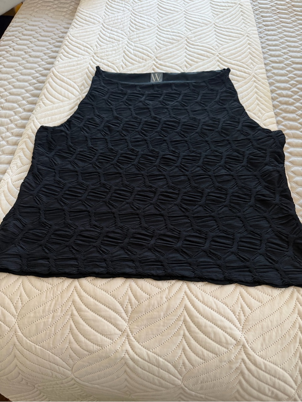 Worthington Black Textured Sleeveless Tank